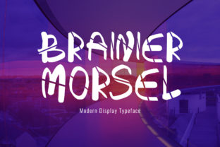 Brainier Morsel: A Modern Display Font for Creative Branding