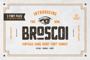 Broscoi Family: A Font That Speaks Volume in Design