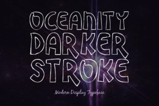 Oceanity Darker Stroke: A Versatile Display Font for Crafters and Designers