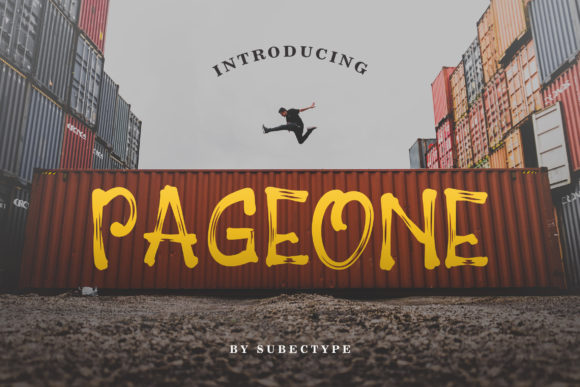 Pageone: A Font for Bold Campaigns