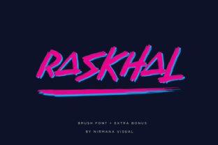 Raskhal: A Font That Adds Neon Energy to Digital Design