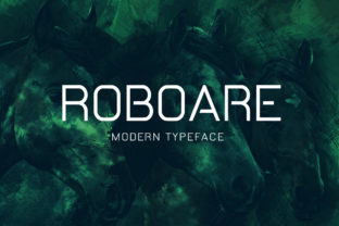 Roboare: A Modern Display Font for Digital Design