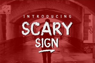 Scary Sign: A Bold Display Font for Editorial Design